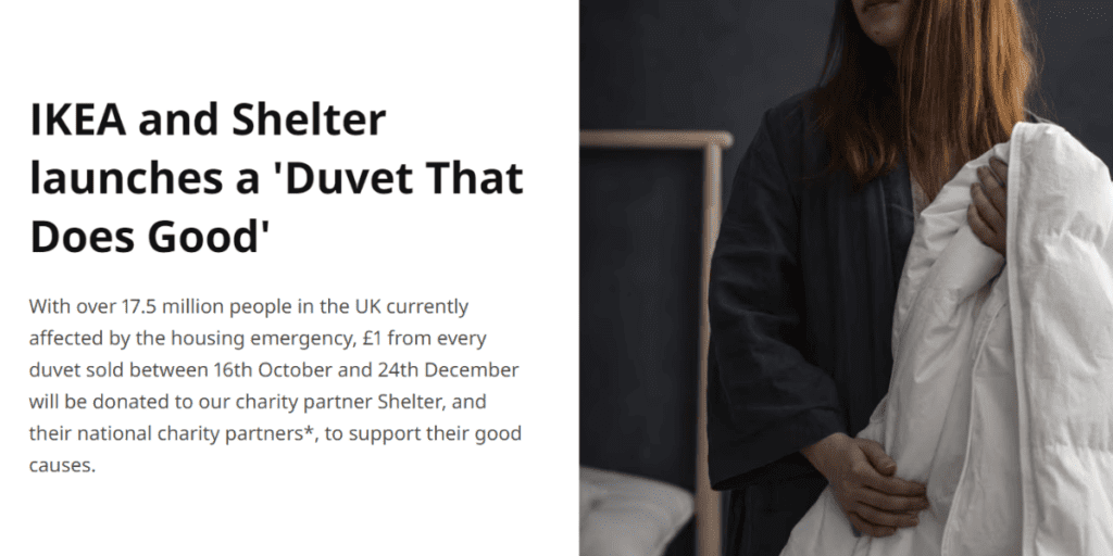 Ikea A Duvet That Does Good Campaign